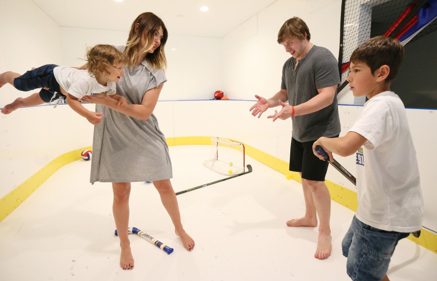 St. Louis Blues forward Vladimir Tarasenko and his family